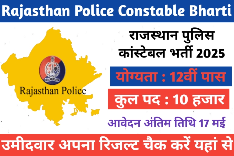 Rajasthan Police Constable Bharti2K25