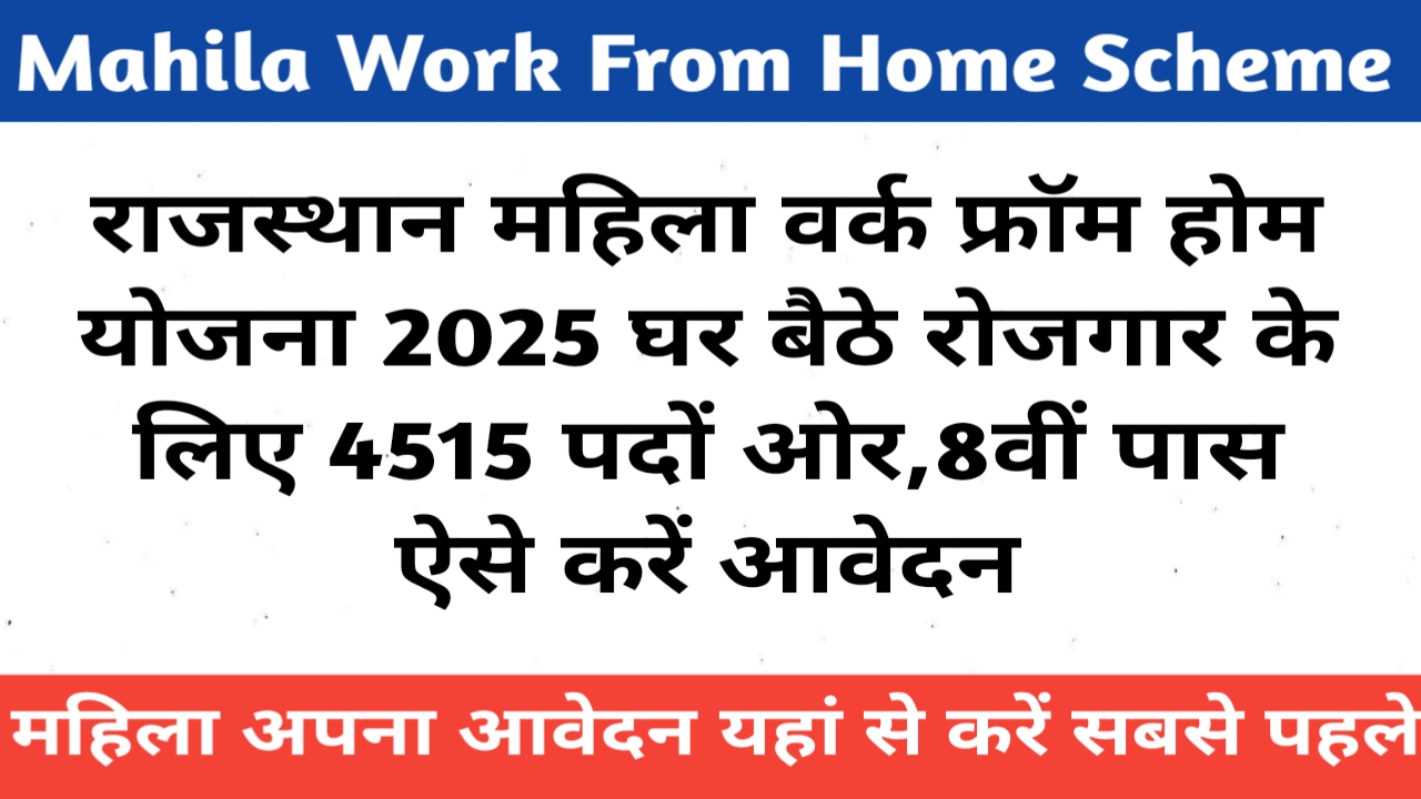 Mahila Work From Home Scheme